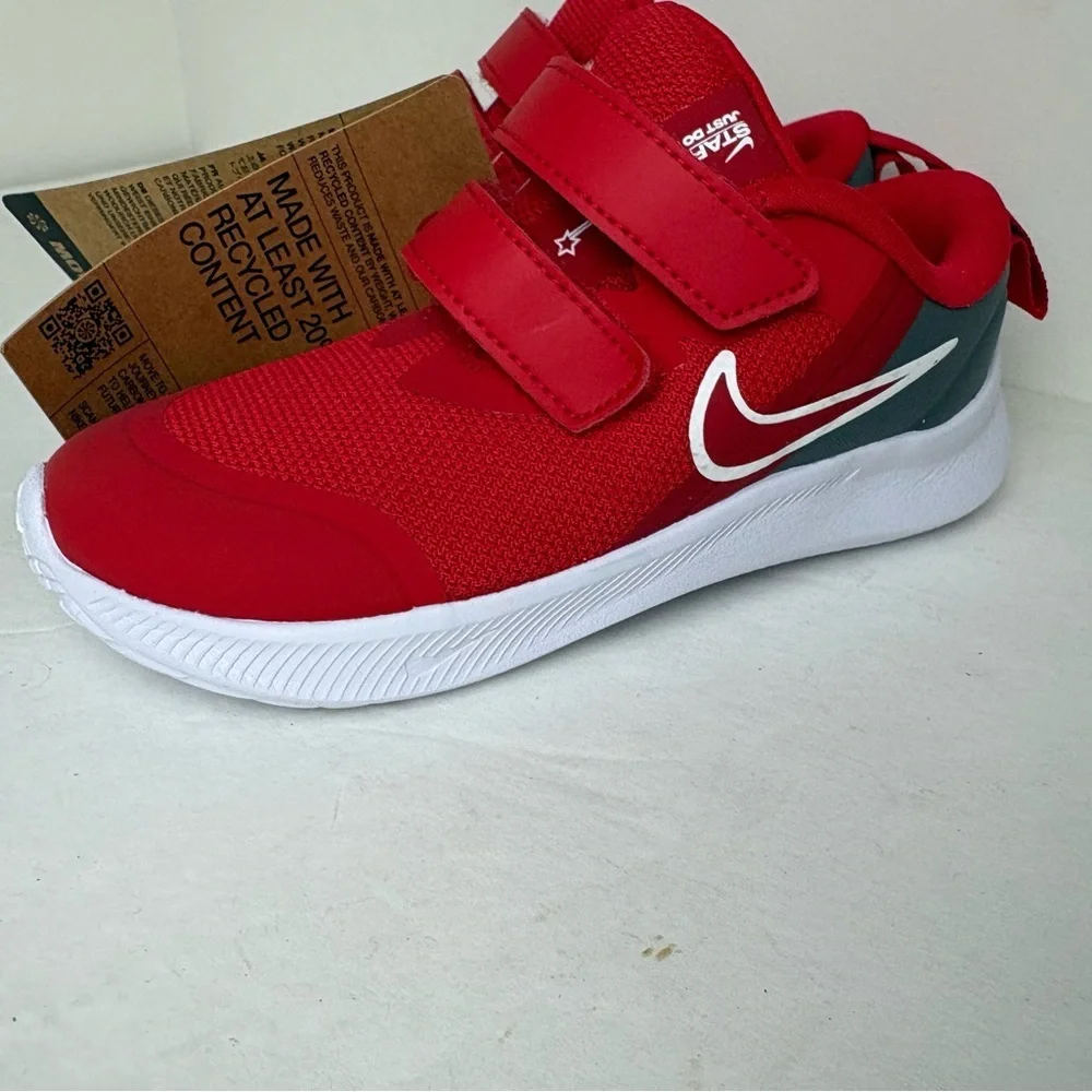 Nike Star Runner 3 (TDV) Red /Gray Toddler Boy's Sz 9
